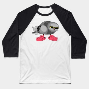 Pigeon in Crocs Baseball T-Shirt